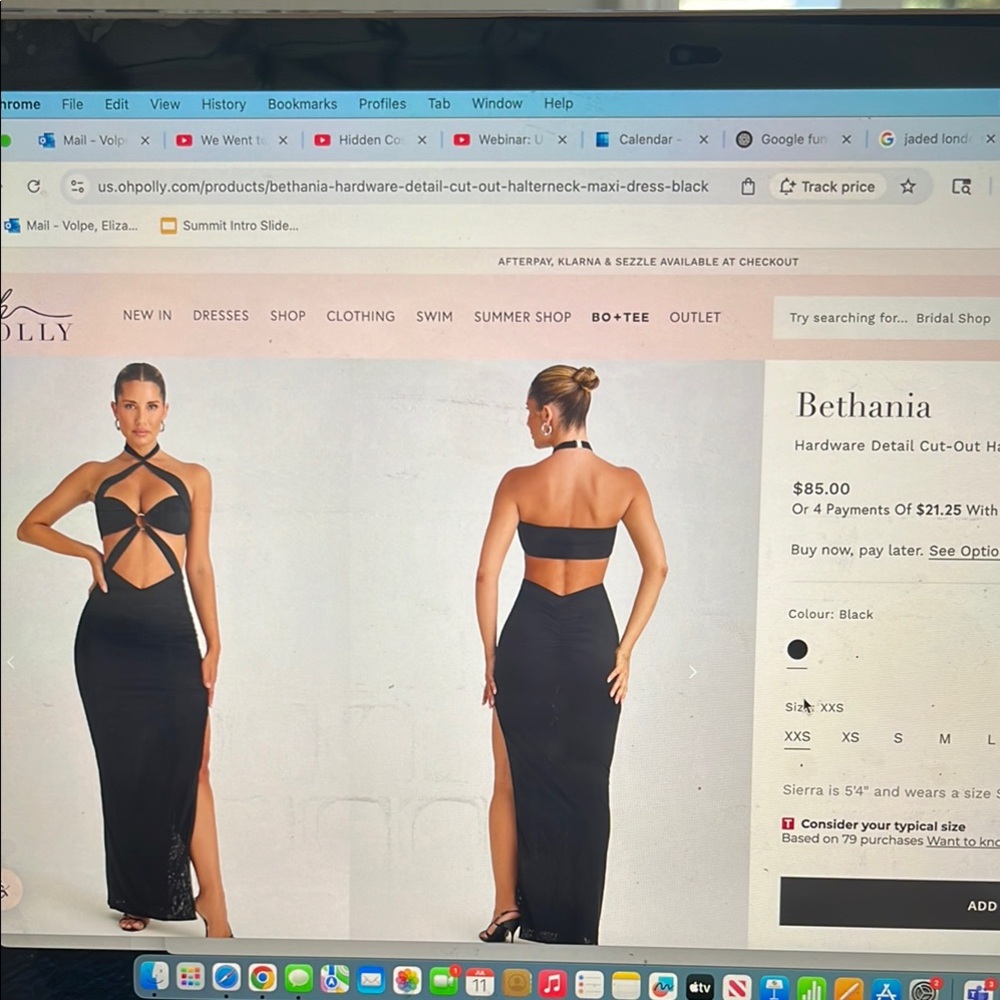 Oh Polly White Cut-Out Maxi Dress - Picture 4 of 5